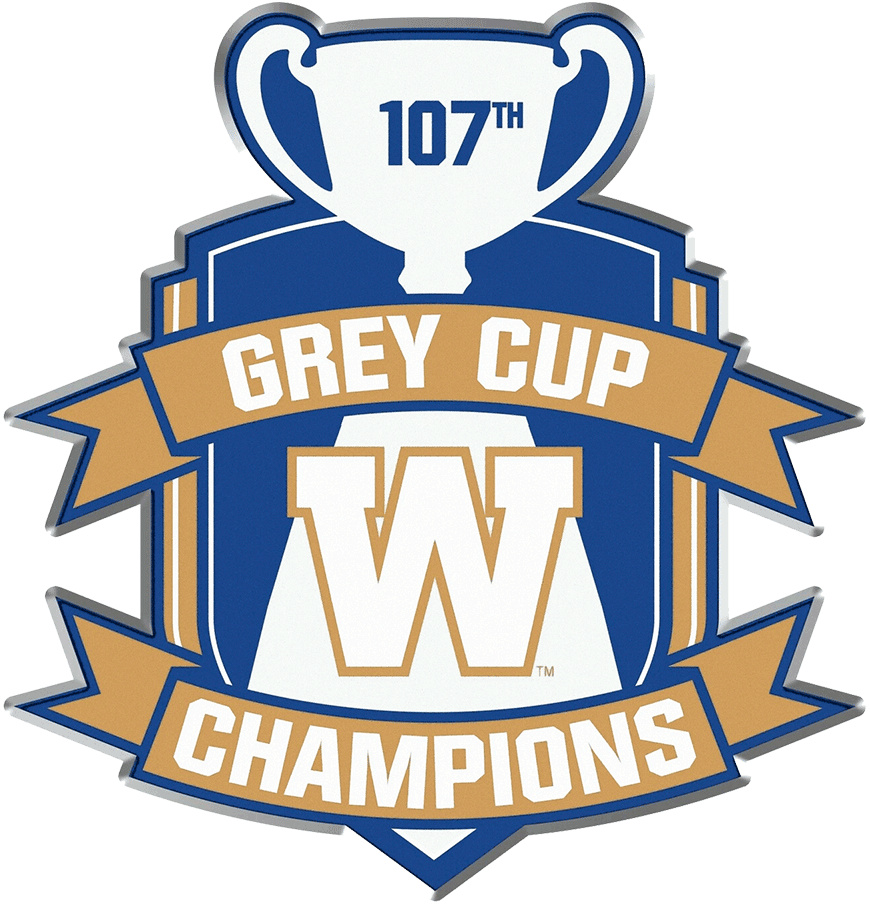 Winnipeg Blue Bombers 2019 Champion Logo vinyl decal